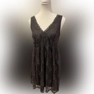 XHILARATION GREY LACE DRESS SMALL